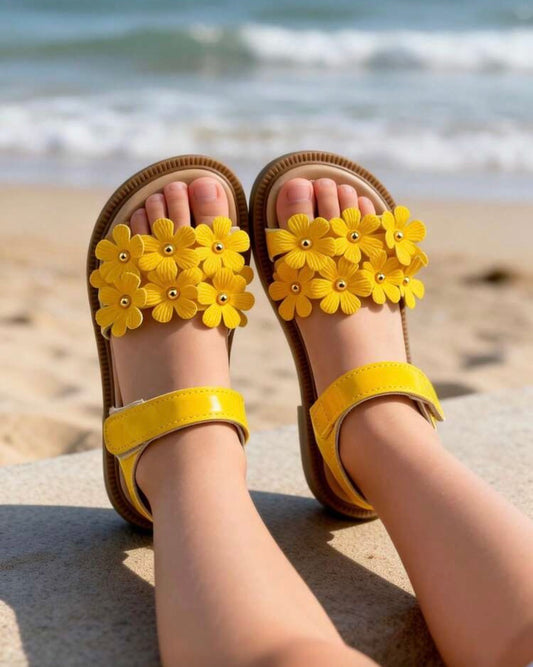 Florals Leather kids Shoes