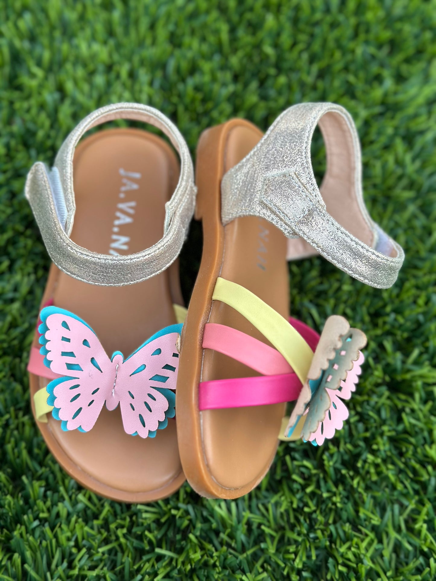 Toddler Butterfly leather strap Sandals