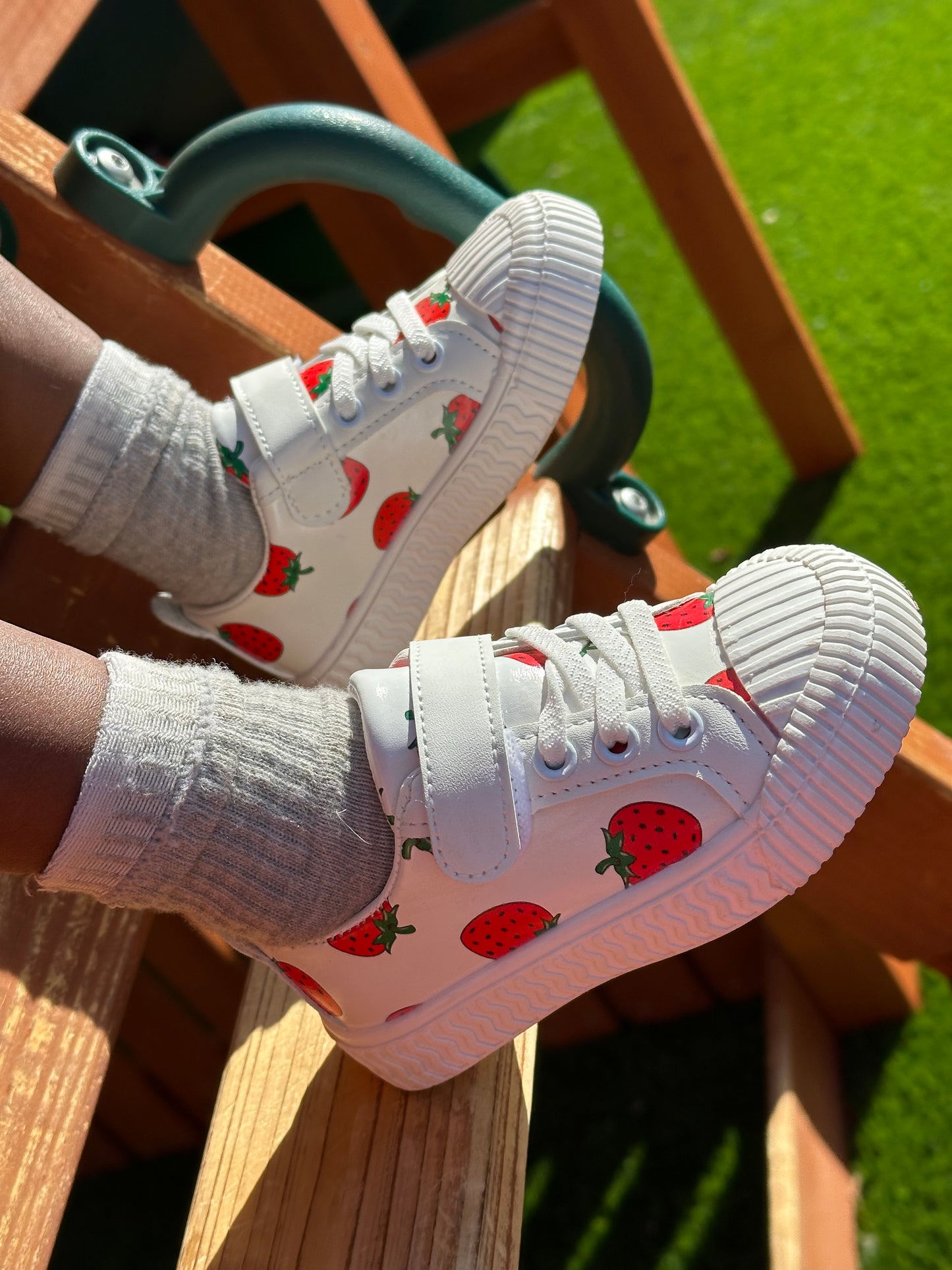 Strawberry sneakers for girls