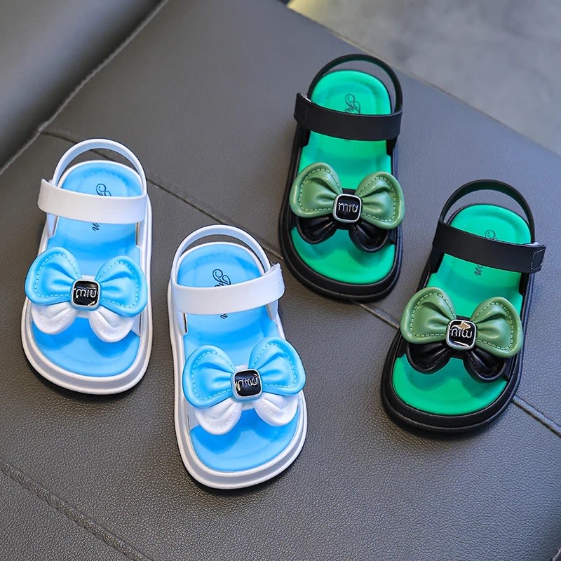 New Trend Summer Bow Sandals For Aged 2-7 Girls