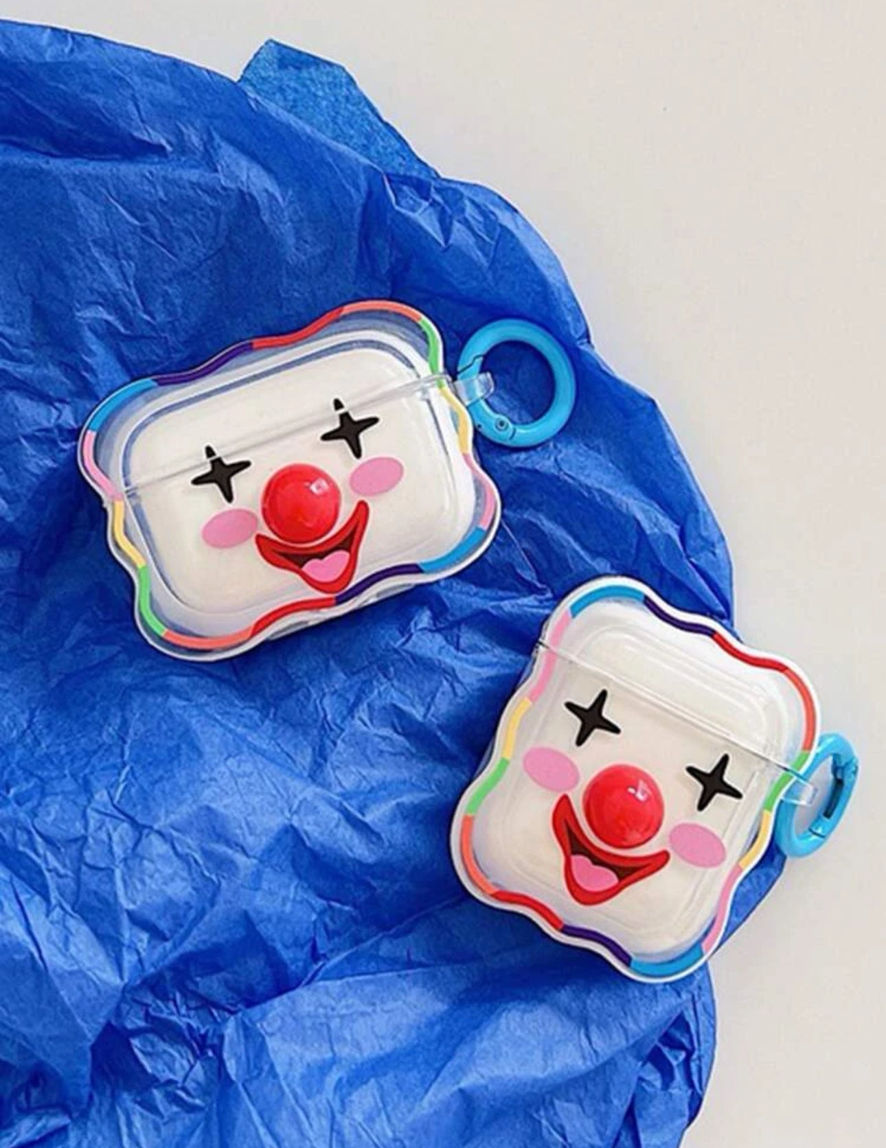 Clowns looking earphone cases