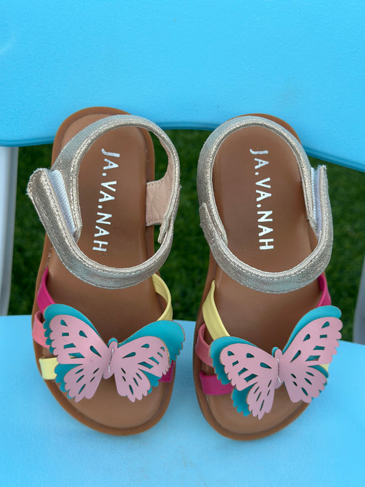 Toddler Butterfly leather strap Sandals