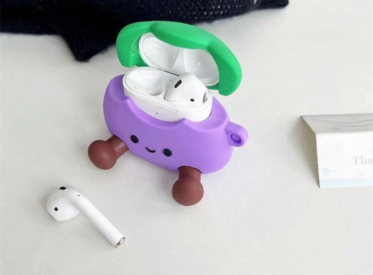 Eggplant Earphones AirPods Case