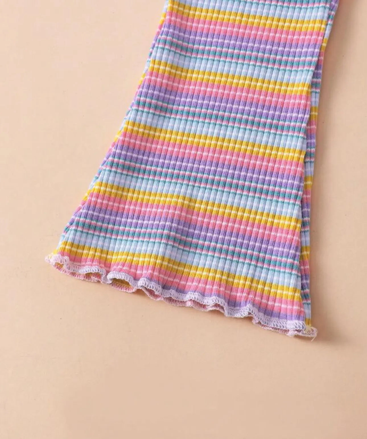 Girls Rainbow Striped Sets