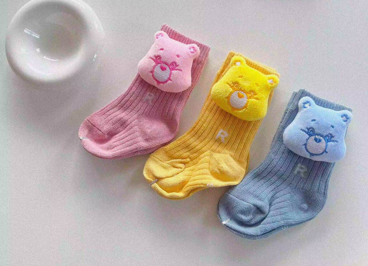 5Pairs 3D Cute Bear Tube Socks