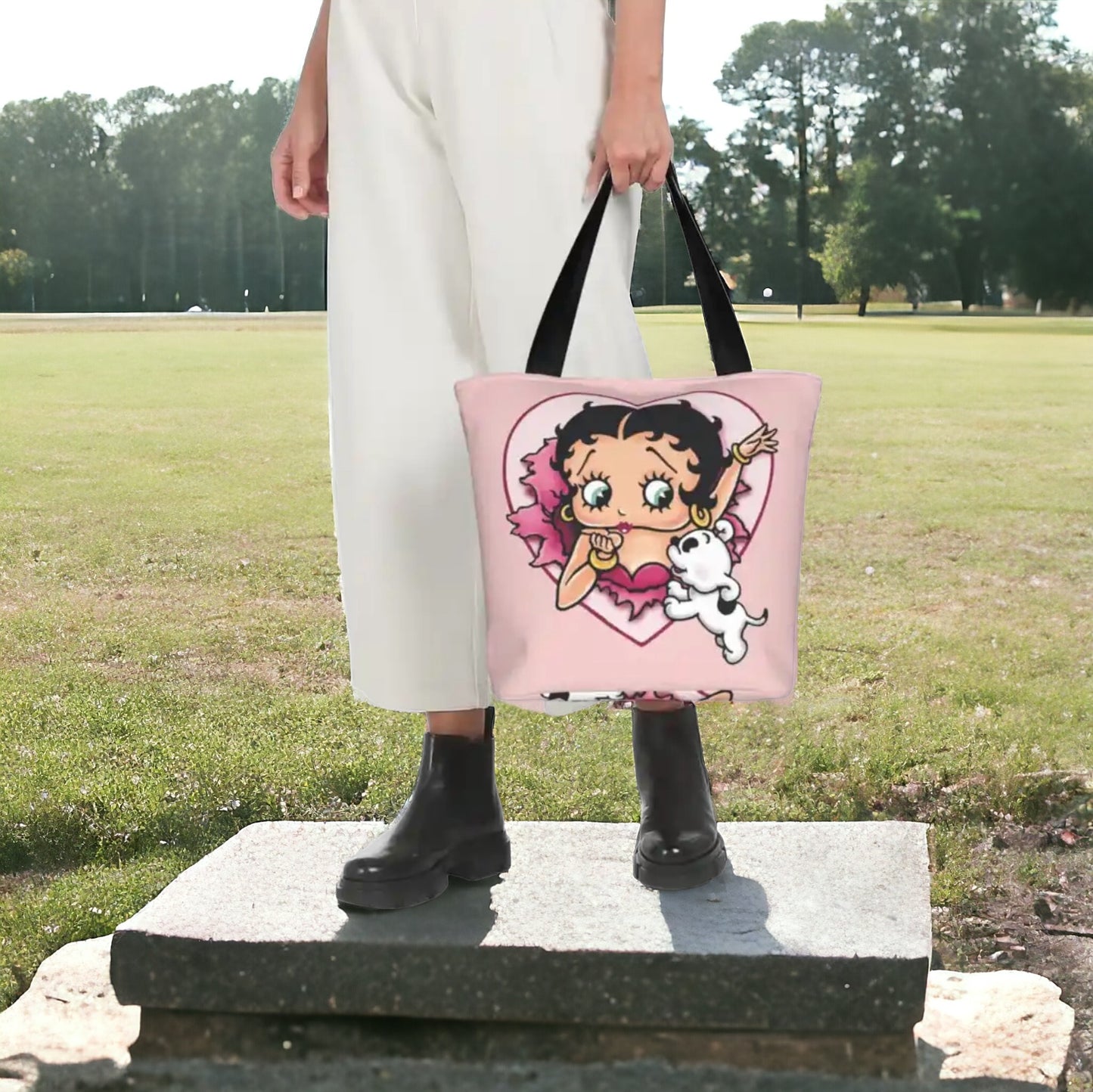 Unisex Mrs Boops Sexy Shopping Bag With Zipper