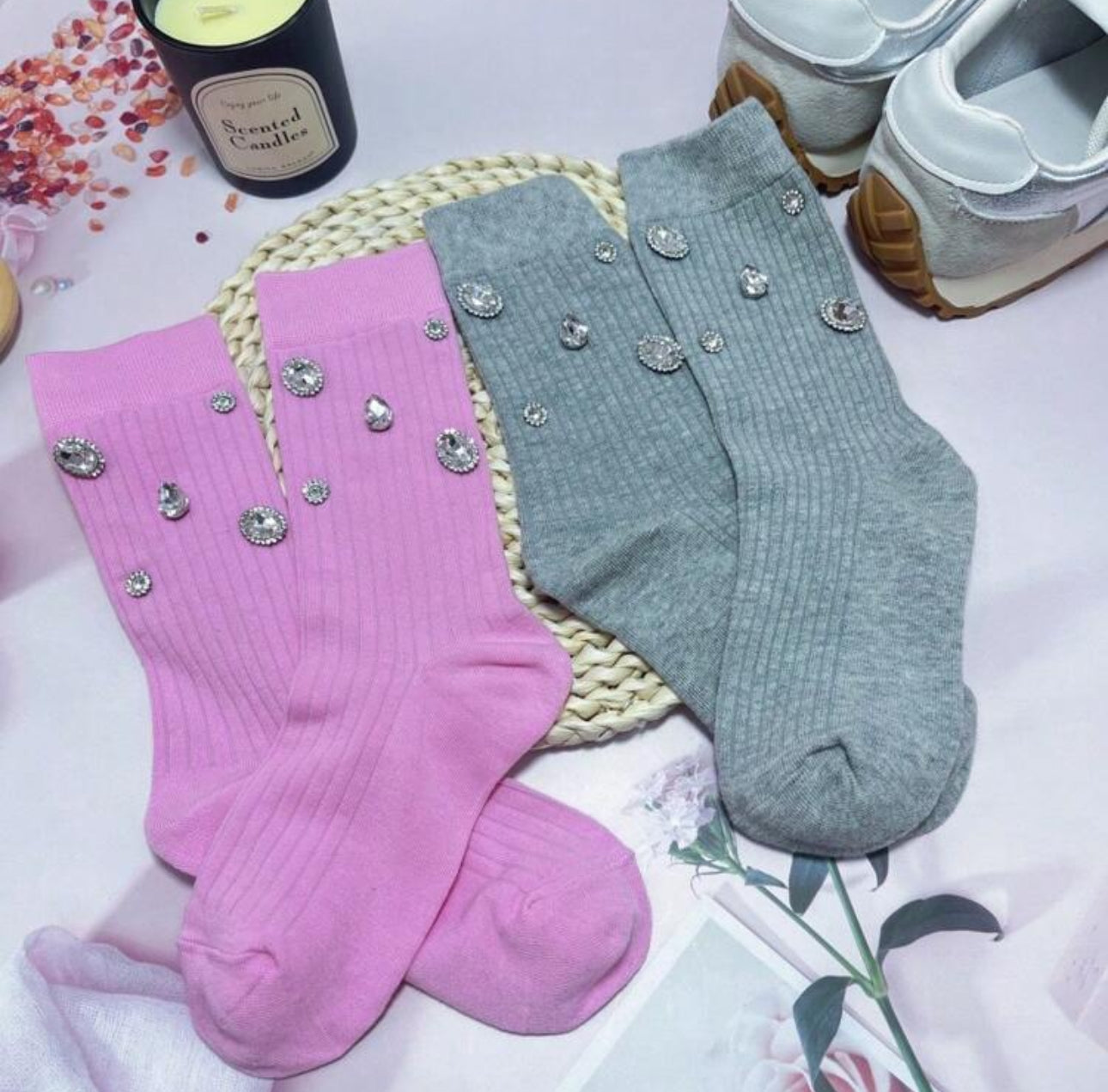 Adult size rhinestones socks for Women ( Moms) | JA.VA.NAH