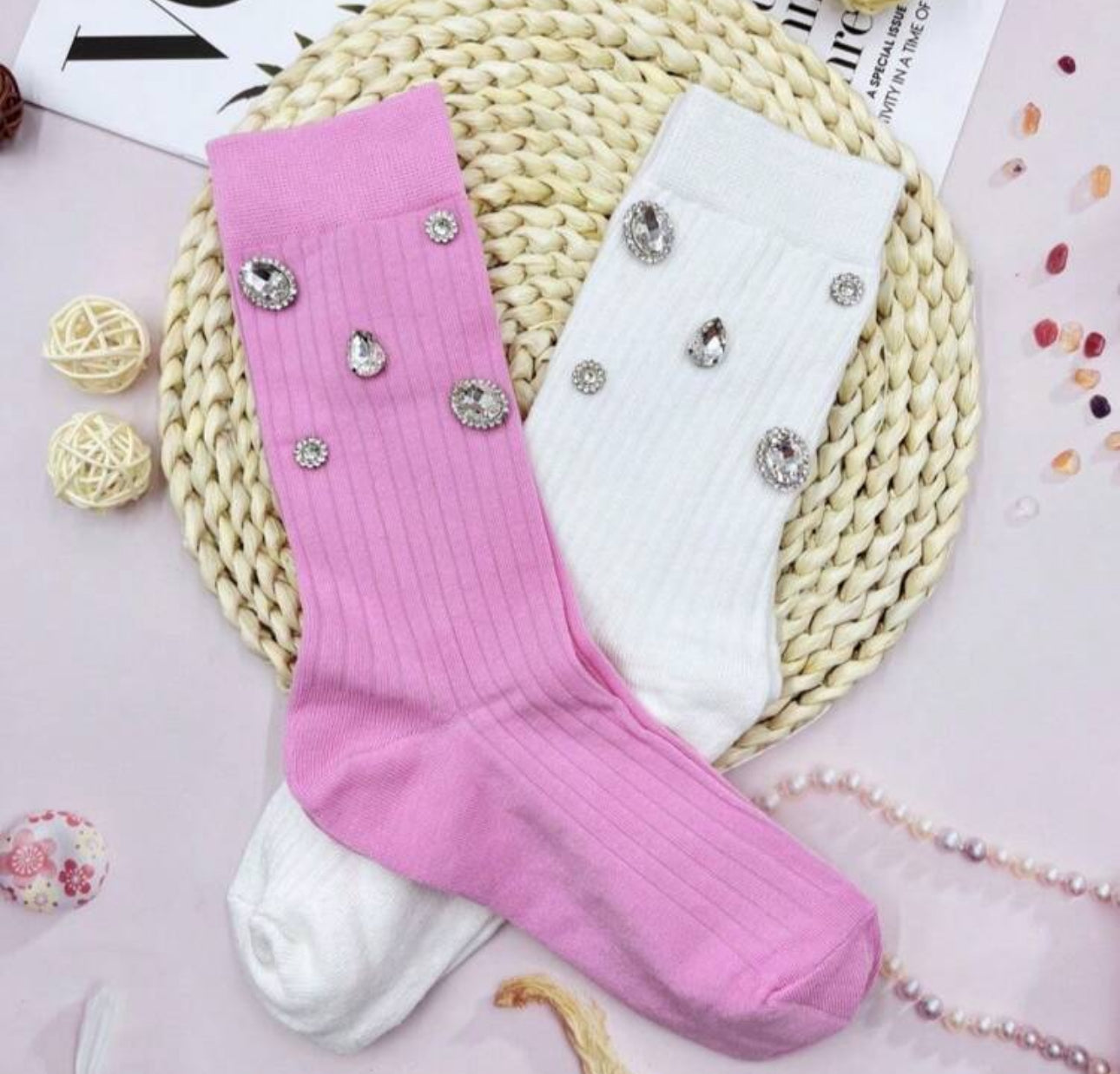 Adult size rhinestones socks for Women ( Moms) | JA.VA.NAH