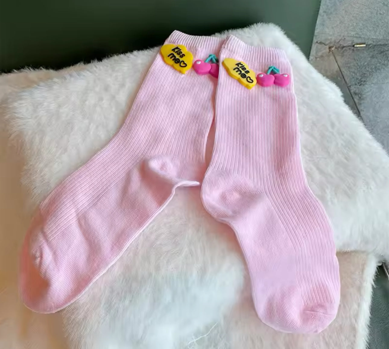 4PCS Girls/ Moms Trendy Socks