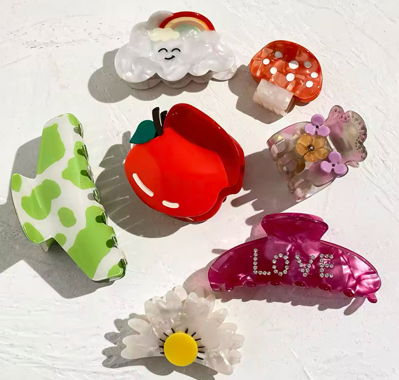 7PCS Fruits Hair Clips