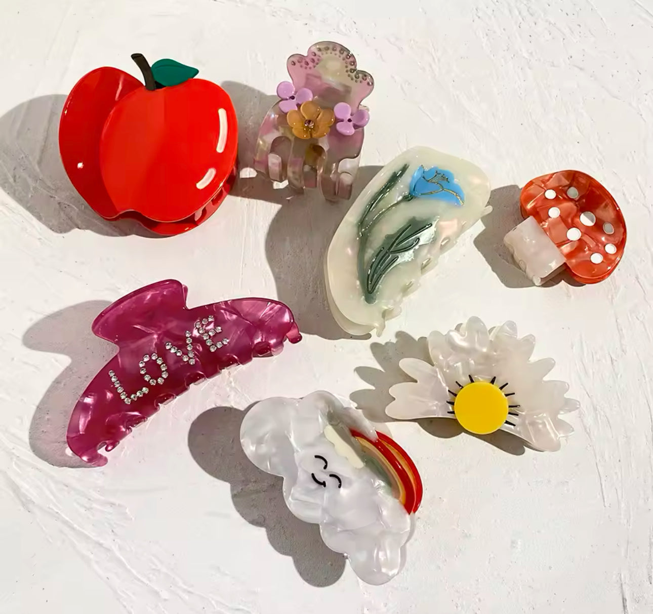 7PCS Fruits Hair Clips