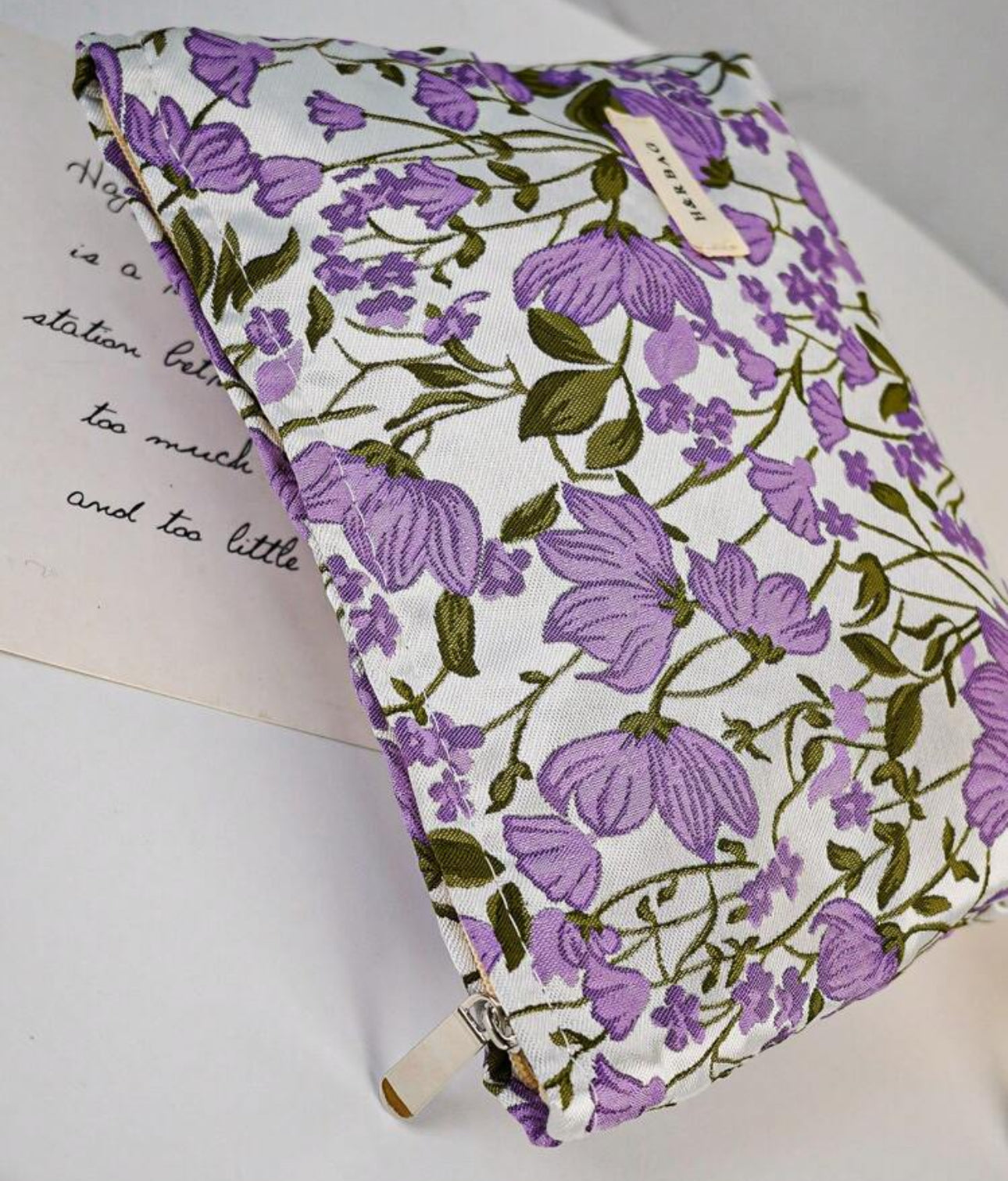 1 PC Lavender Flower Zipper