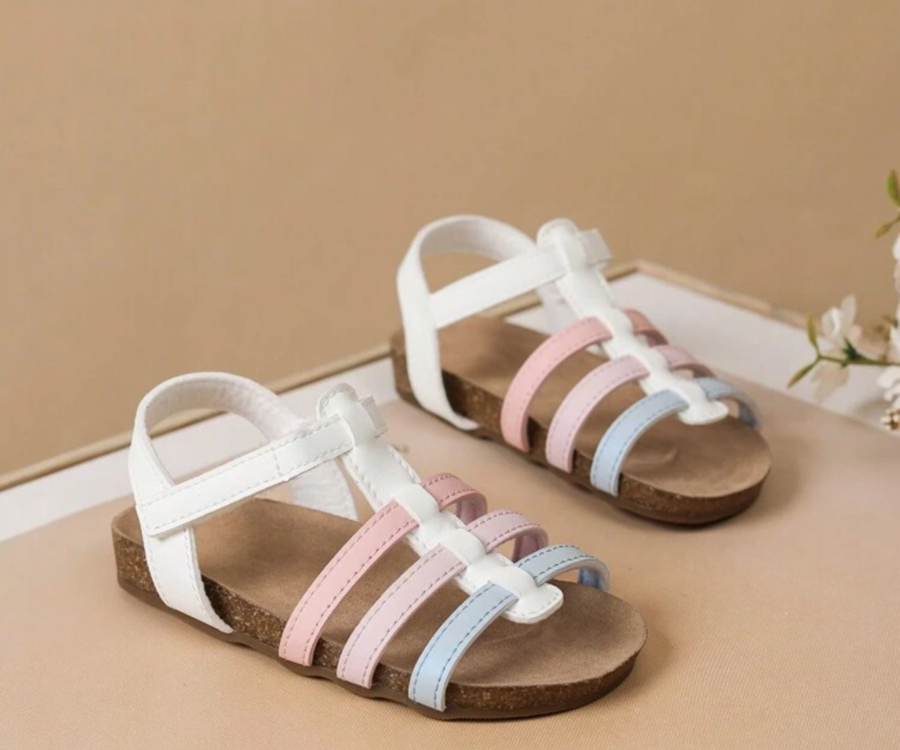 ÅVA PU Leather Roman Sandals