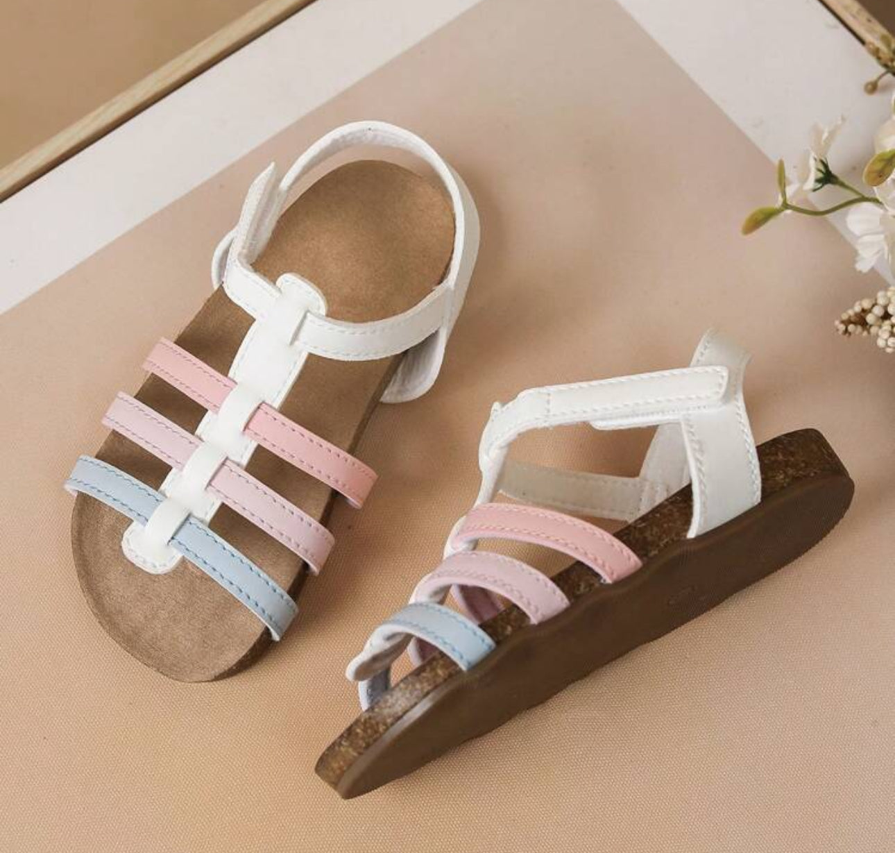 ÅVA PU Leather Roman Sandals