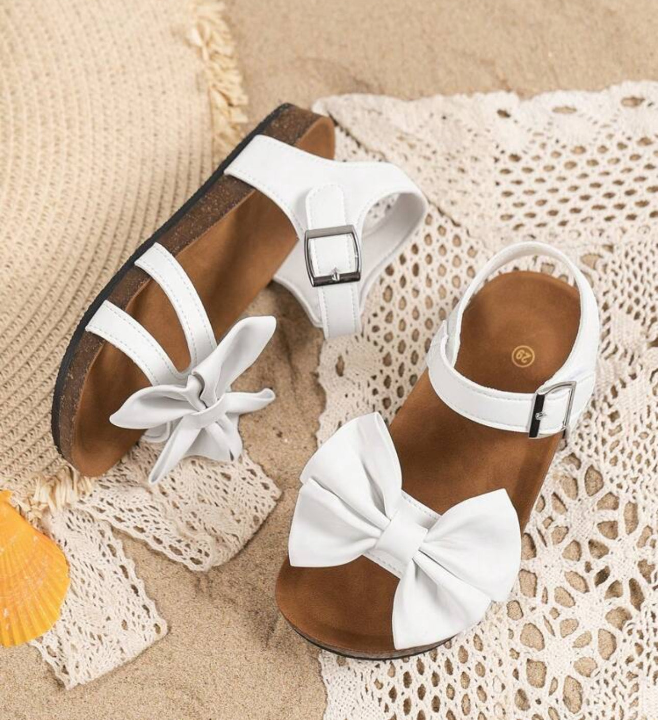 ÅVA SìMpï Cute Bow Girl Summer Shoes