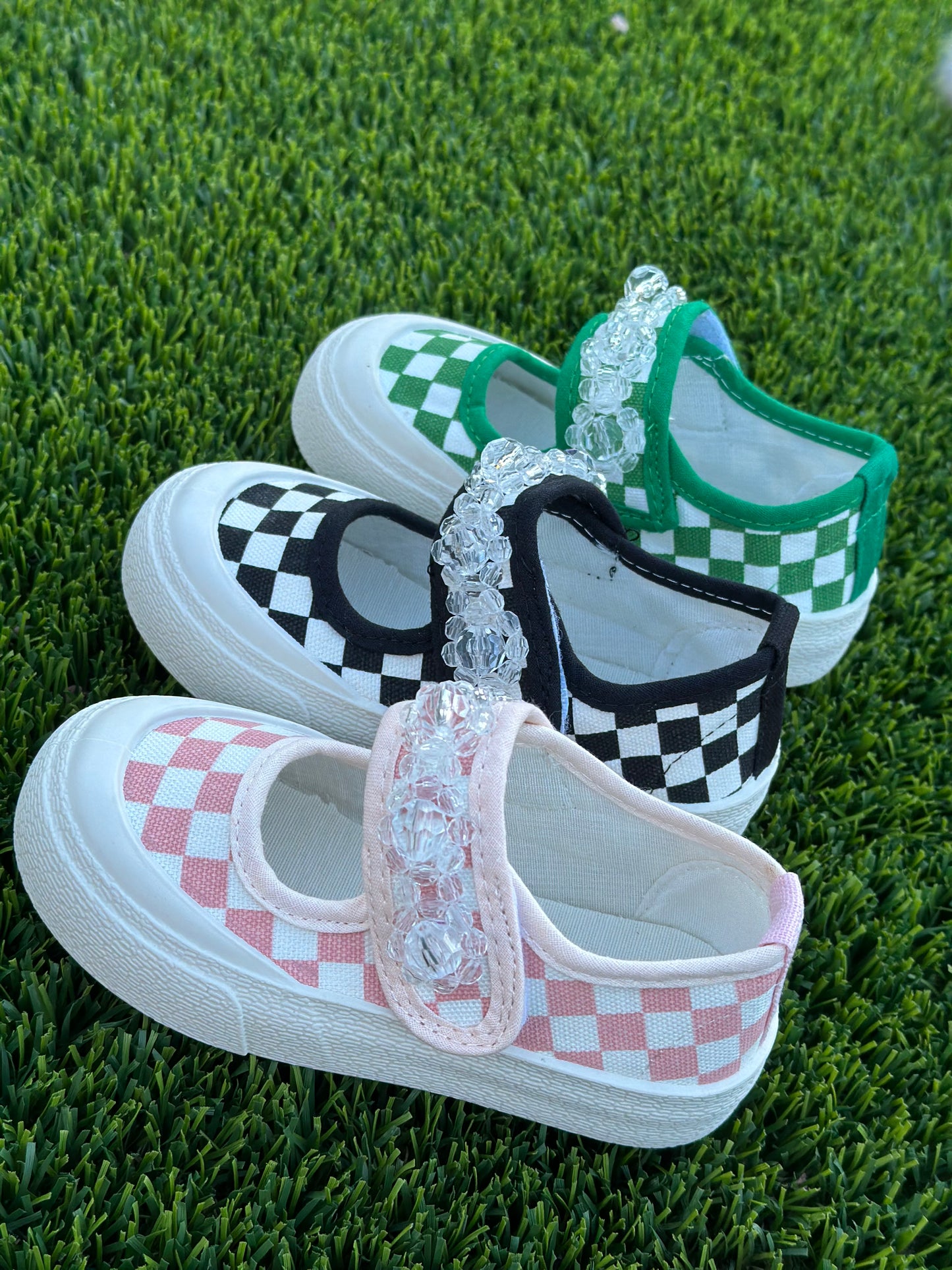 Plaid Canvas Shoes For Girls