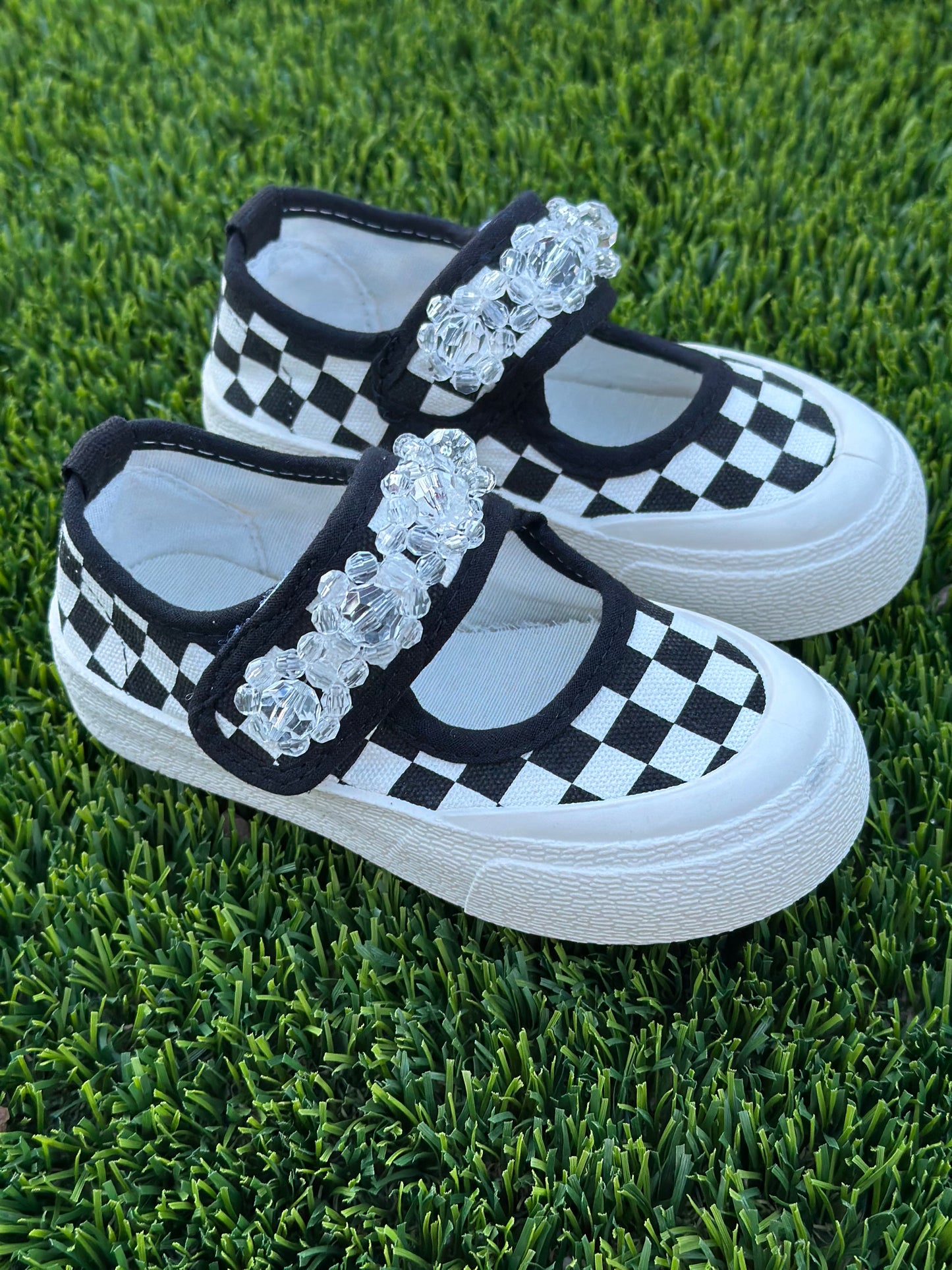 Plaid Canvas Shoes For Girls