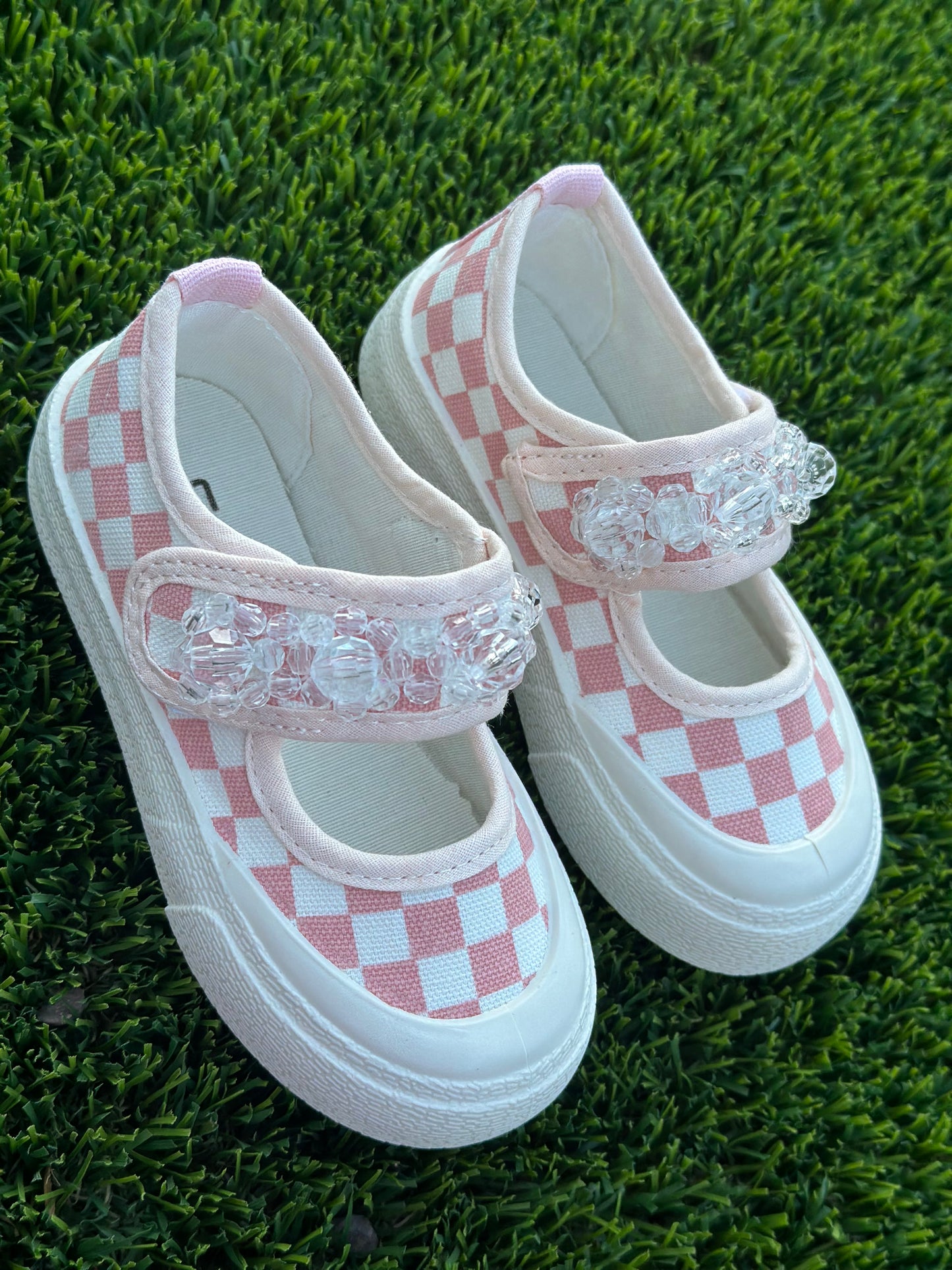 Plaid Canvas Shoes For Girls