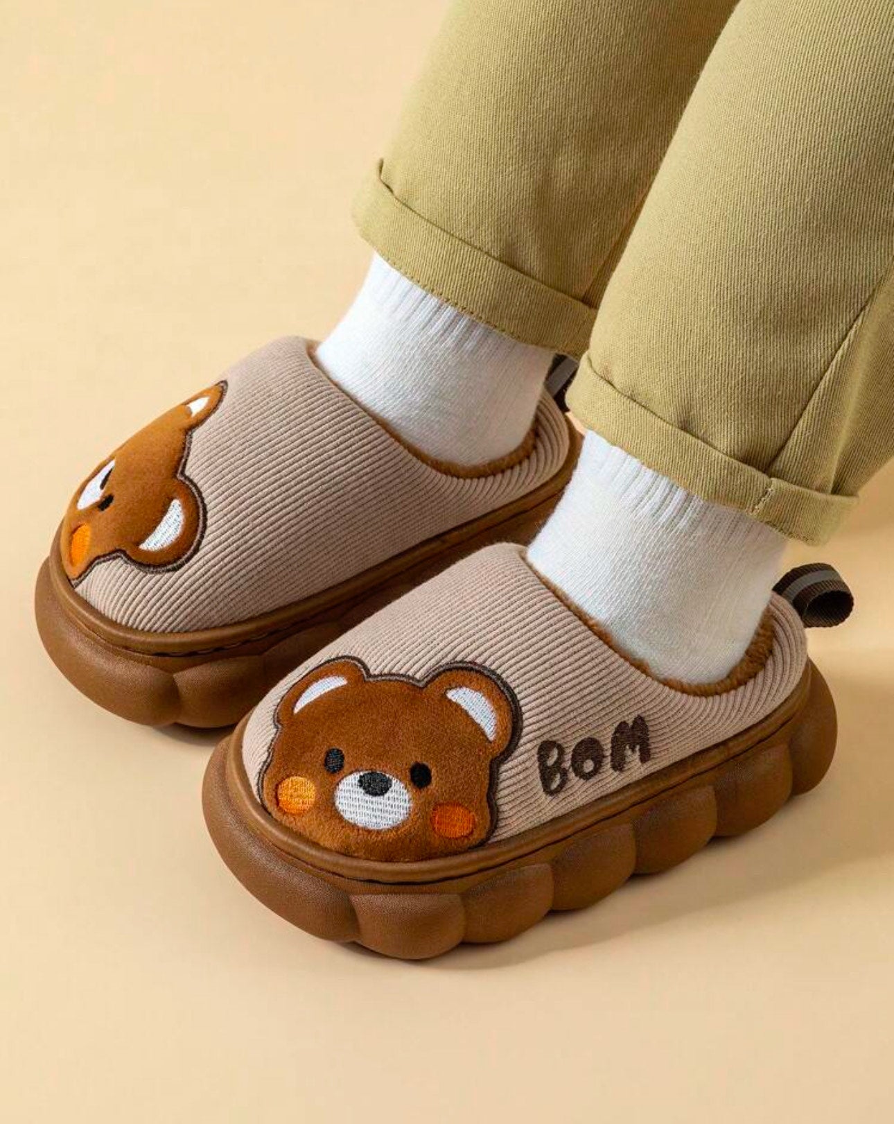 DJEJU Toddler Boys Warm/Cozy Slippers