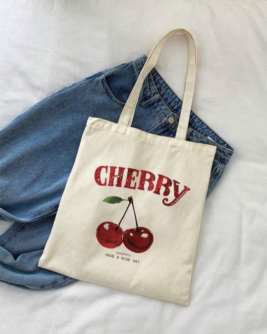 Cherry Canvas Bag