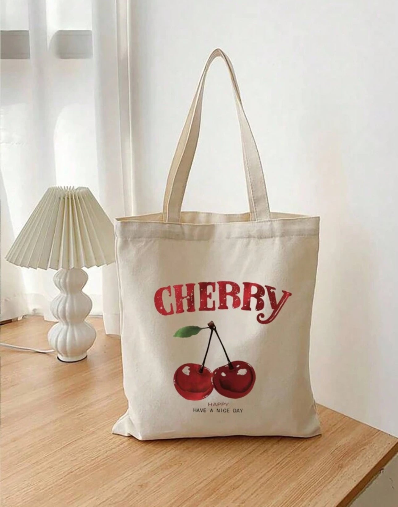 Cherry Canvas Bag