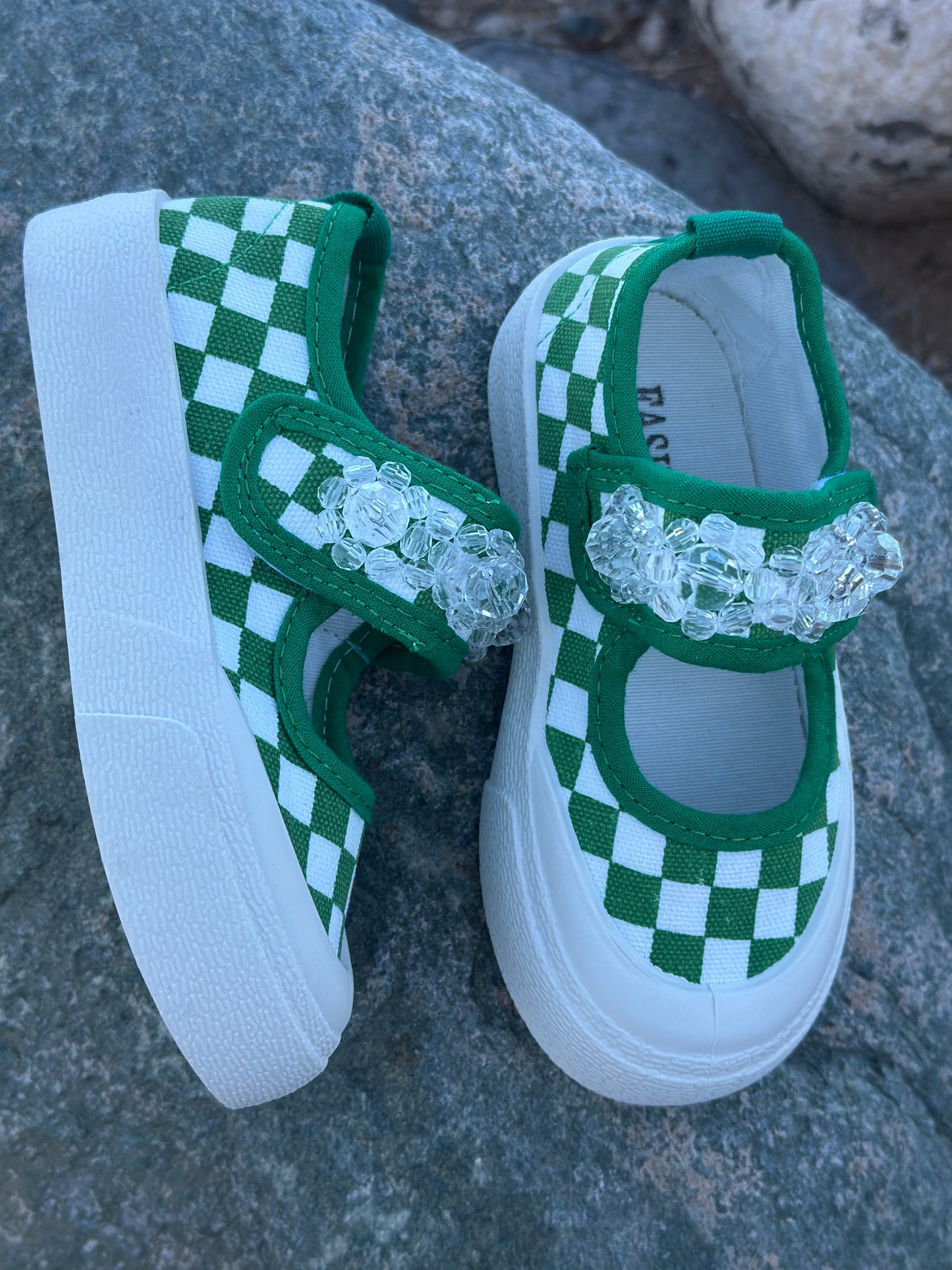 Plaid Canvas Shoes For Girls