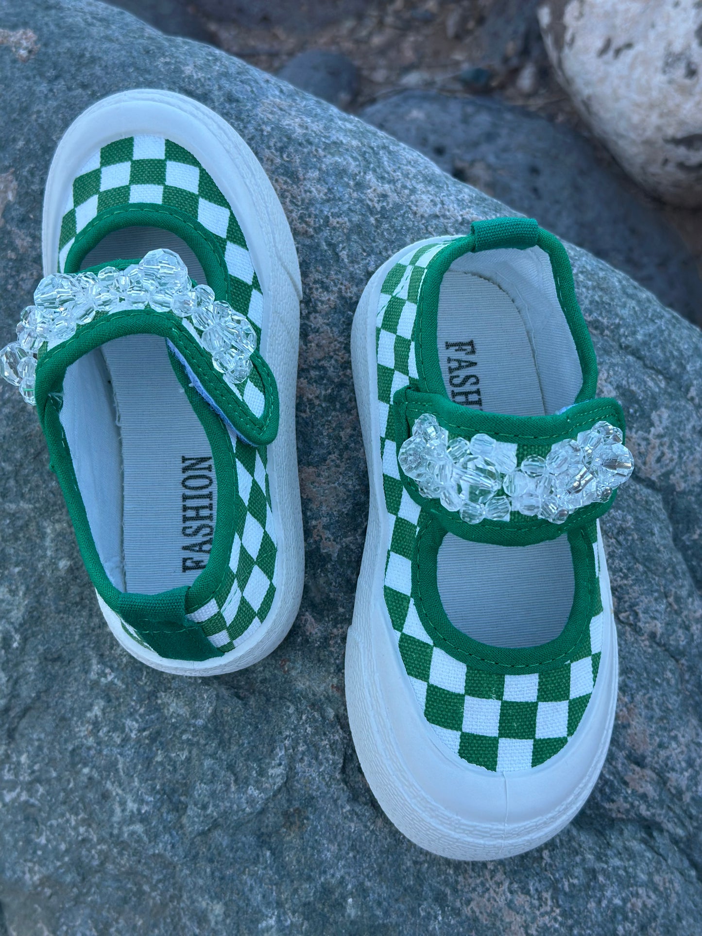 Plaid Canvas Shoes For Girls