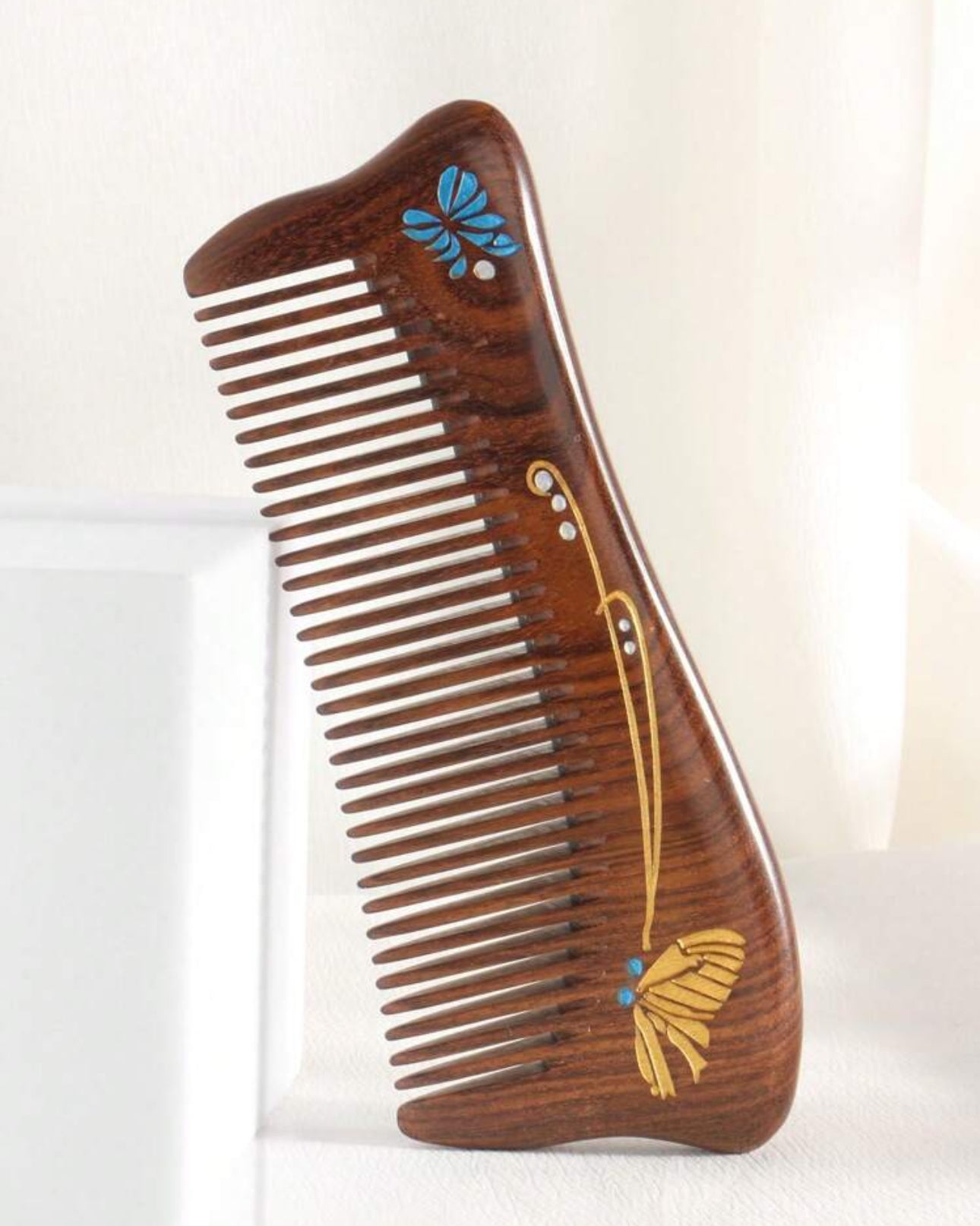 Butterfly Wooden 2pcs Combs