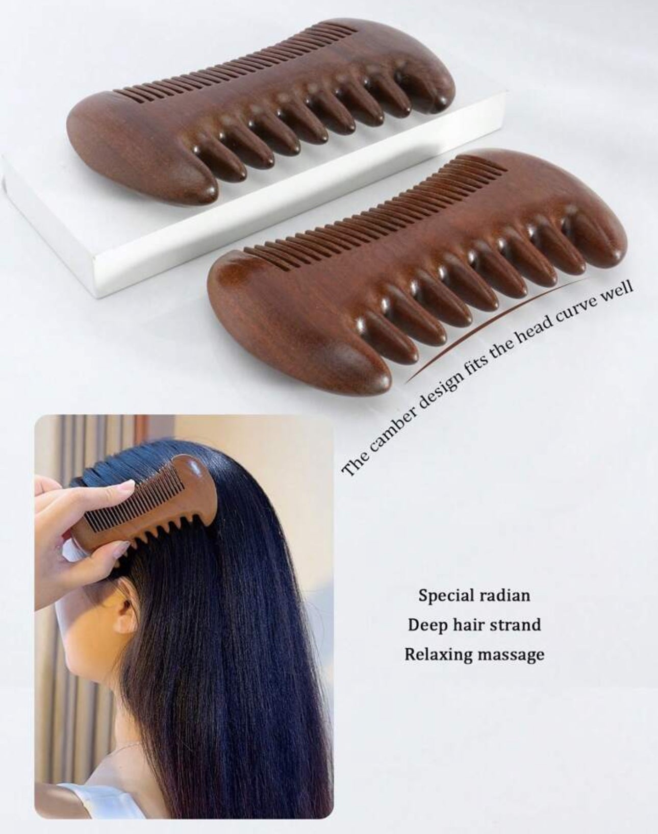 1pc Double Sided Wide teeth Comb