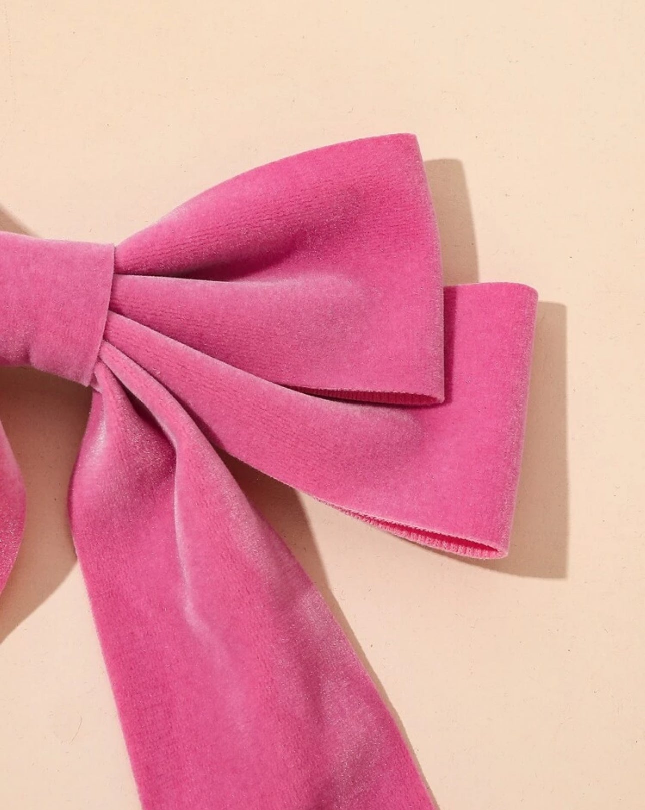 Pink Bow Hair Clip