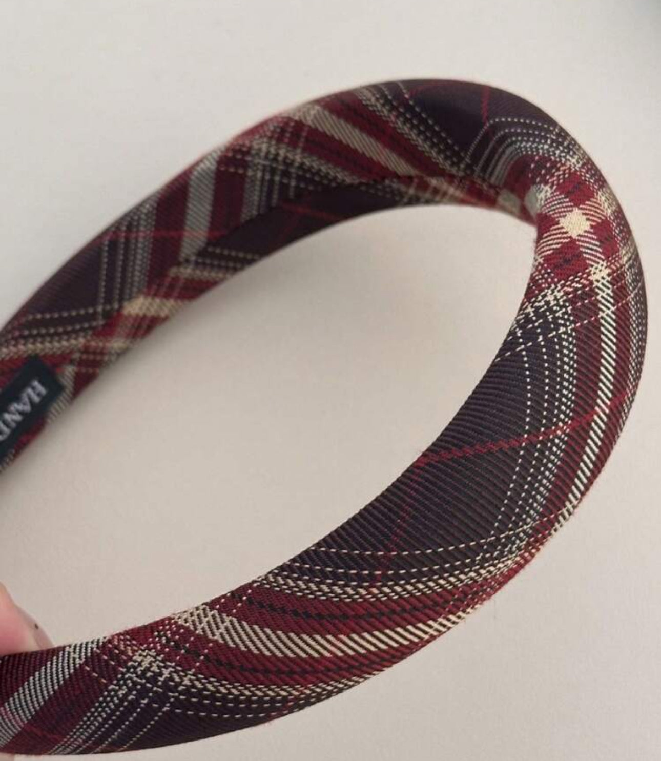 2pcs Vintage Plaid Headband