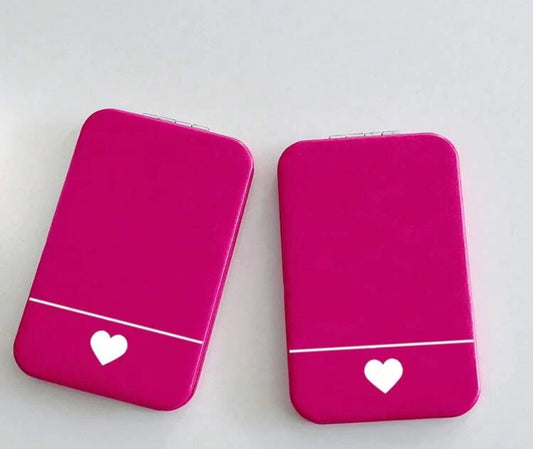 Cute Heart Portable Mirror