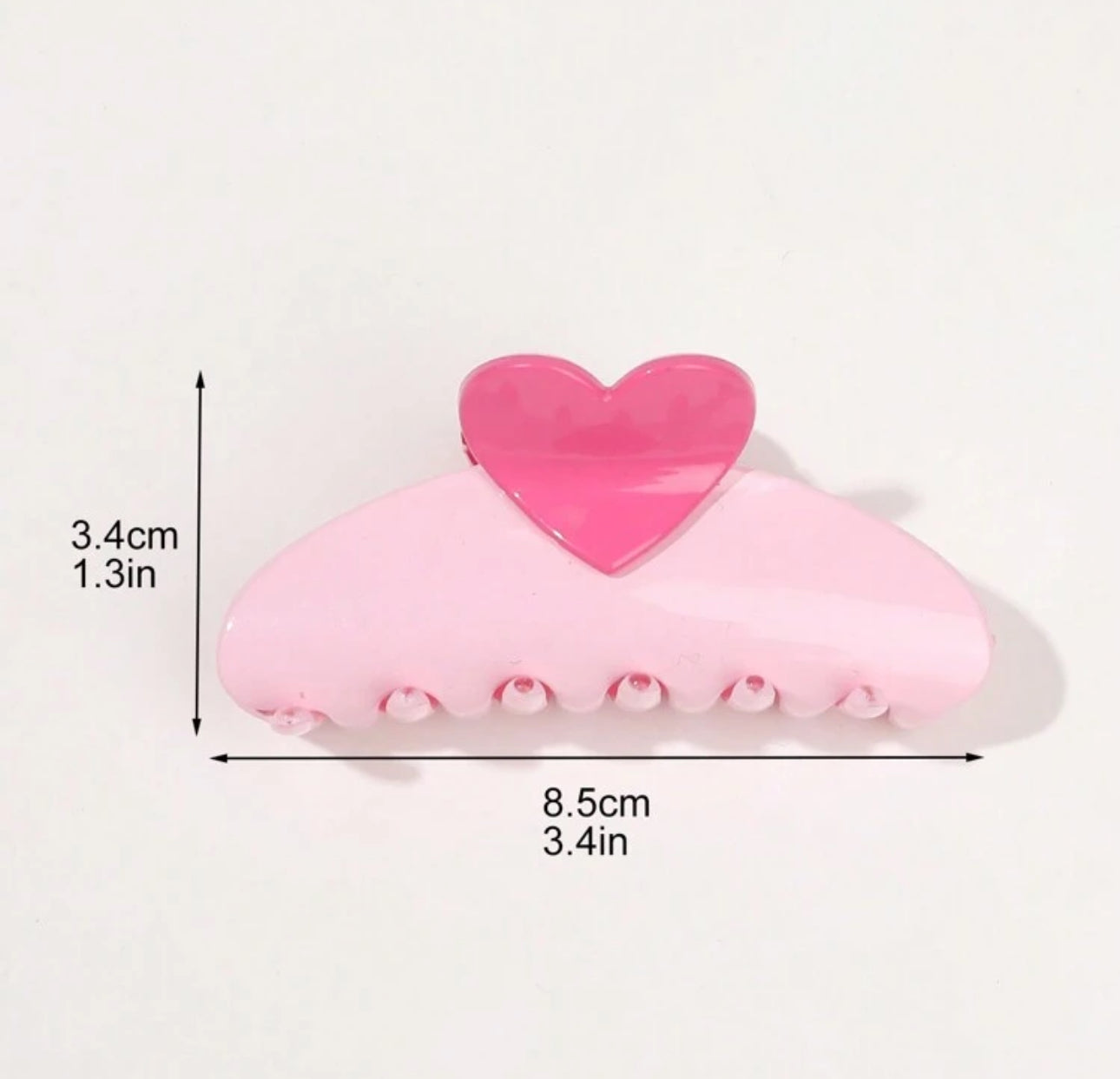 3Pcs Set Heart Hair Clips