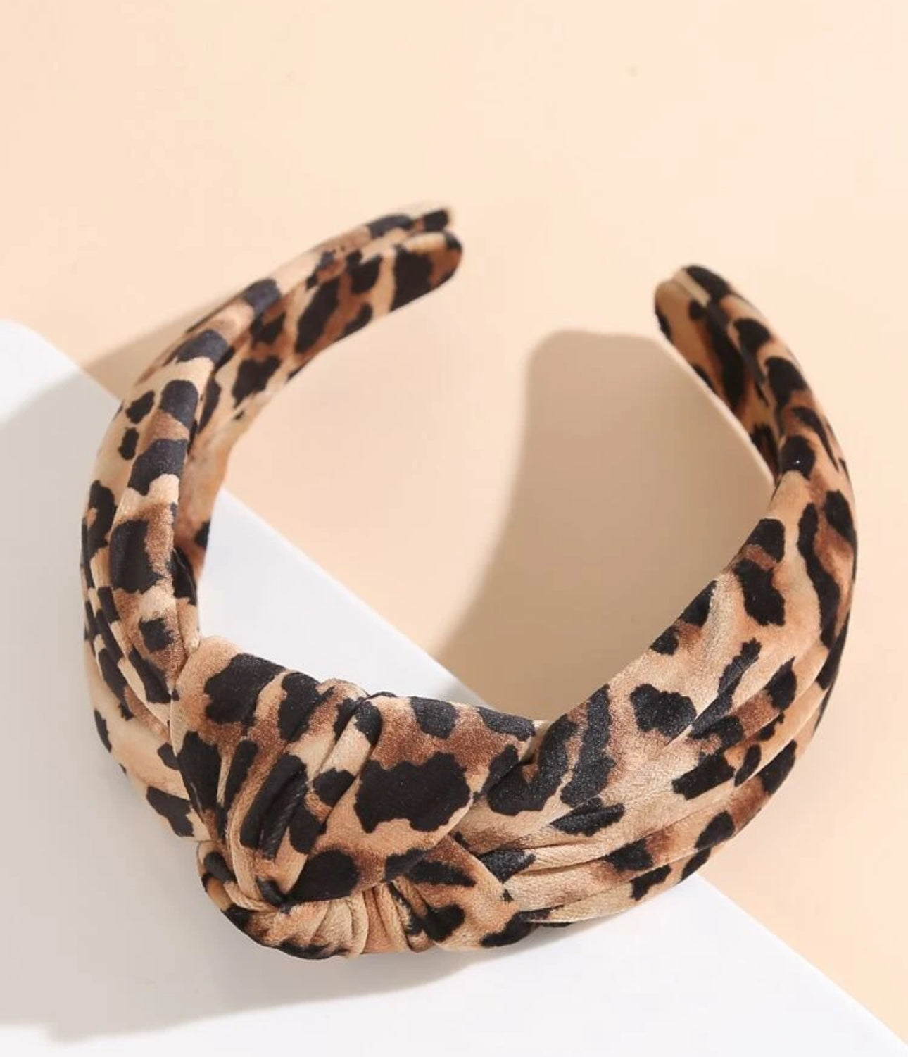 Leopard Print Knot Headband