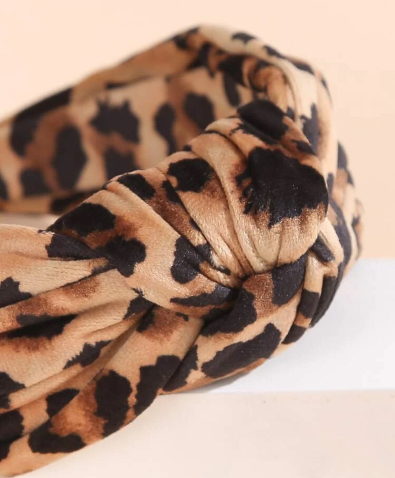 Leopard Print Knot Headband