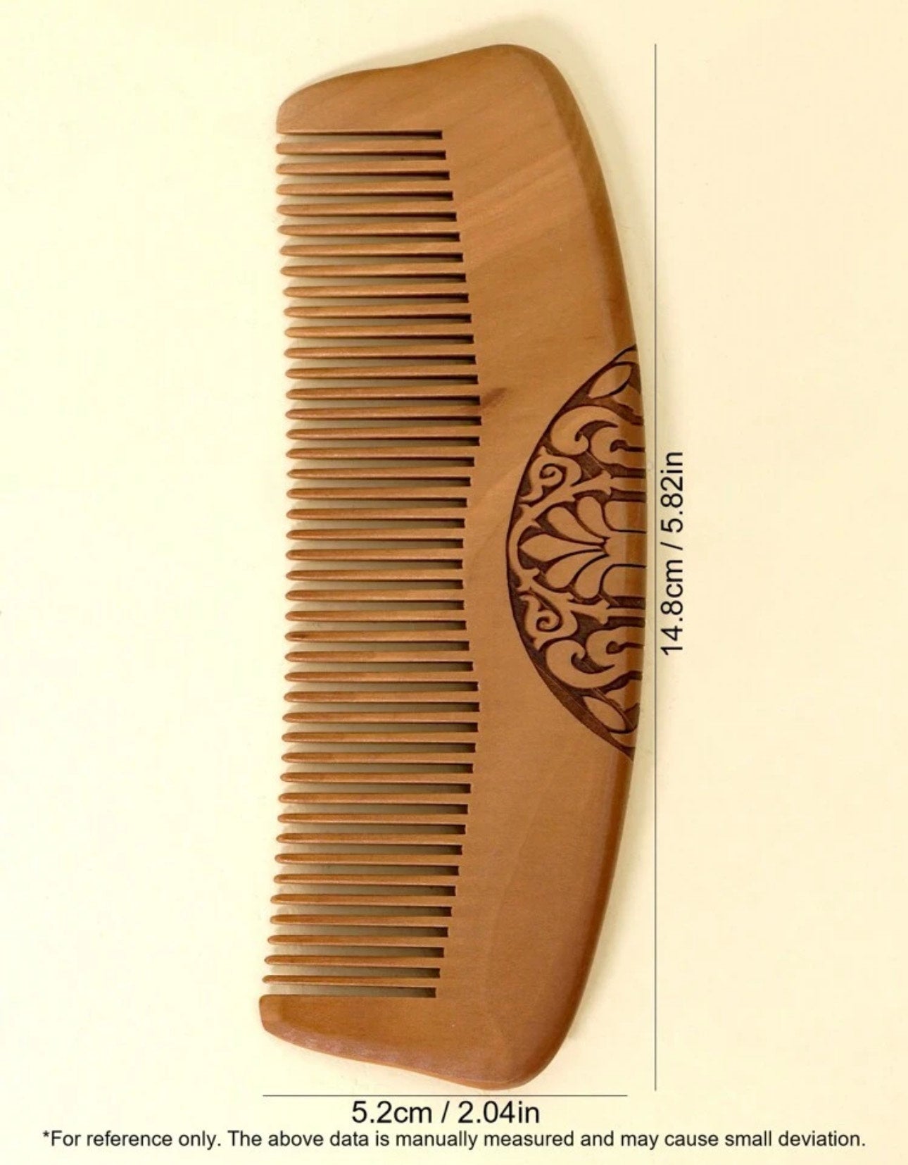 Wooden Hair Comb, Anti-Static