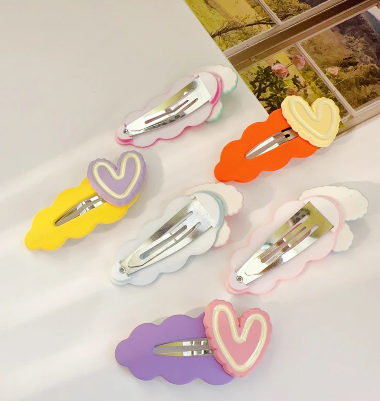 6Pcs Girls Snap Hair Clips