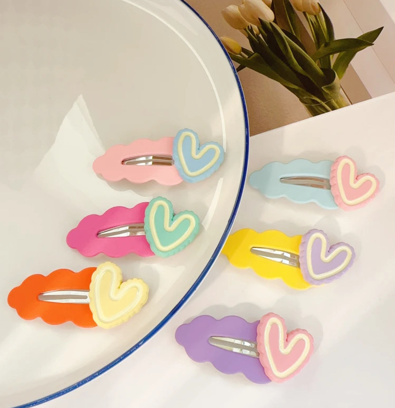 6Pcs Girls Snap Hair Clips