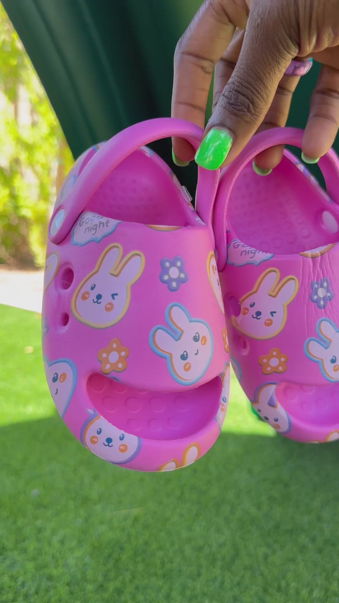 Kids Strawberry/Good night clogs for Toddler girls | JA.VA.NAH