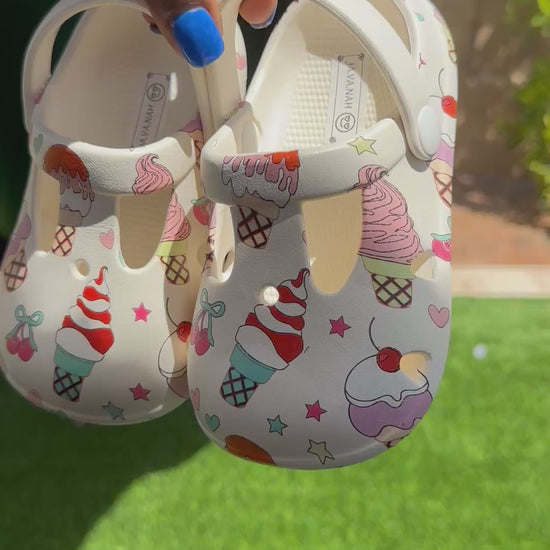 Ice Cream Toddler Girls Shoes | JA.VA.NAH