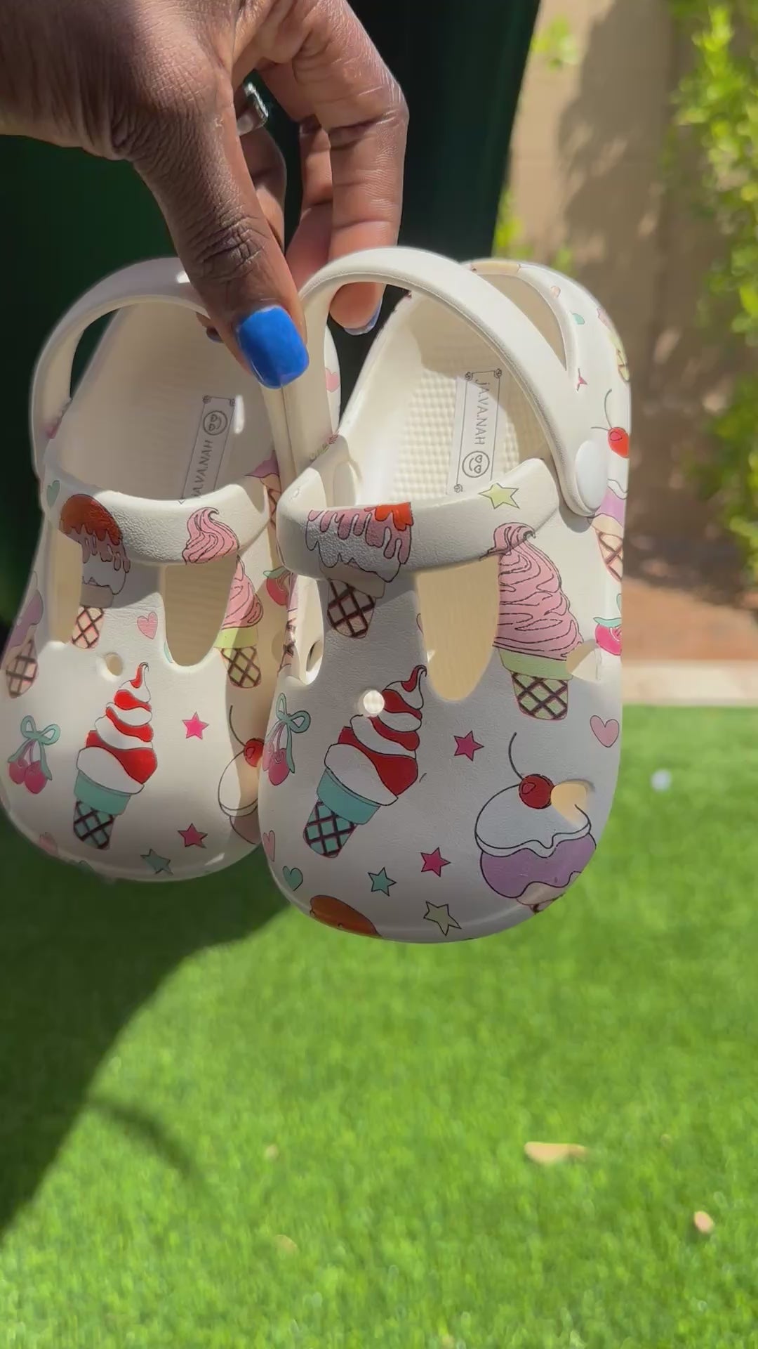Ice Cream Toddler Girls Shoes | JA.VA.NAH